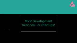 MVP Development Services For Startups