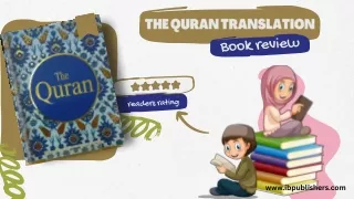 The Quran Translation by Maulana Wahiduddin Khan | IB Publishers Inc.