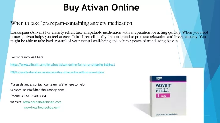 buy ativan online