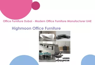 Upgrade Your Workspace with High-Quality Office Furniture in Dubai