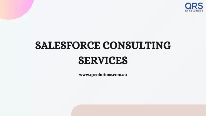 salesforce consulting services