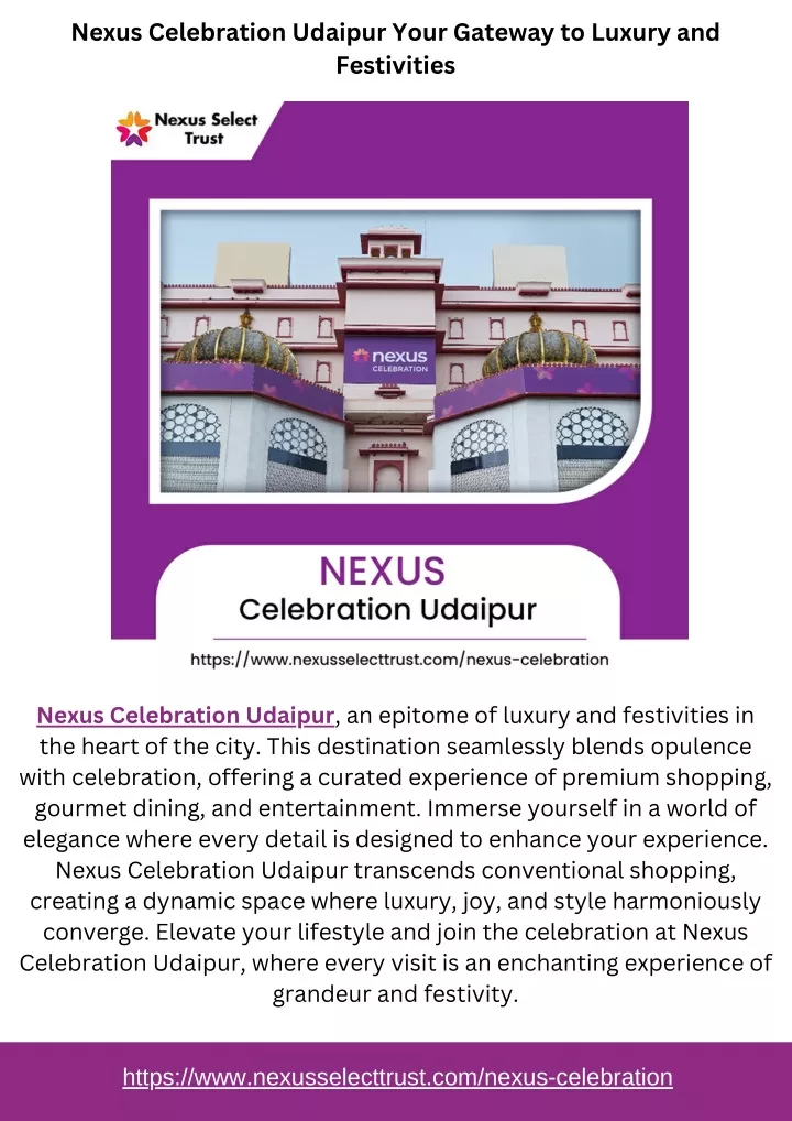 nexus celebration udaipur your gateway to luxury