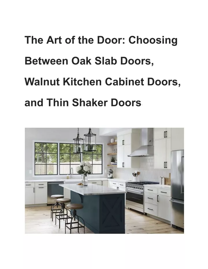 the art of the door choosing