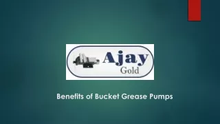 Benefits of Bucket Grease Pumps