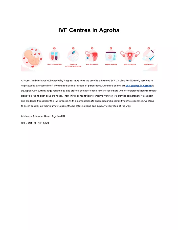 ivf centres in agroha