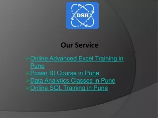 Online Advanced Excel Training in Pune