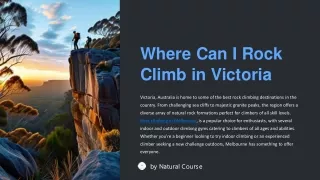 Where Can I Rock Climb in Victoria?