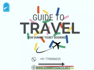 "Dubai Dummy Ticket: You’re Quick Fix for Travel Arrangements!"