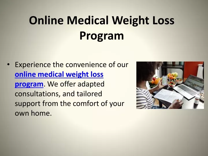 online medical weight loss program