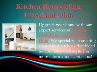 Kitchen Remodeling Cleveland Ohio