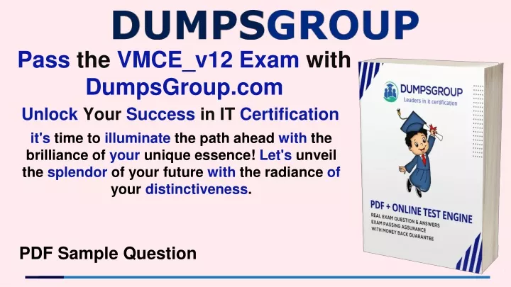 pass the vmce v12 exam with dumpsgroup com