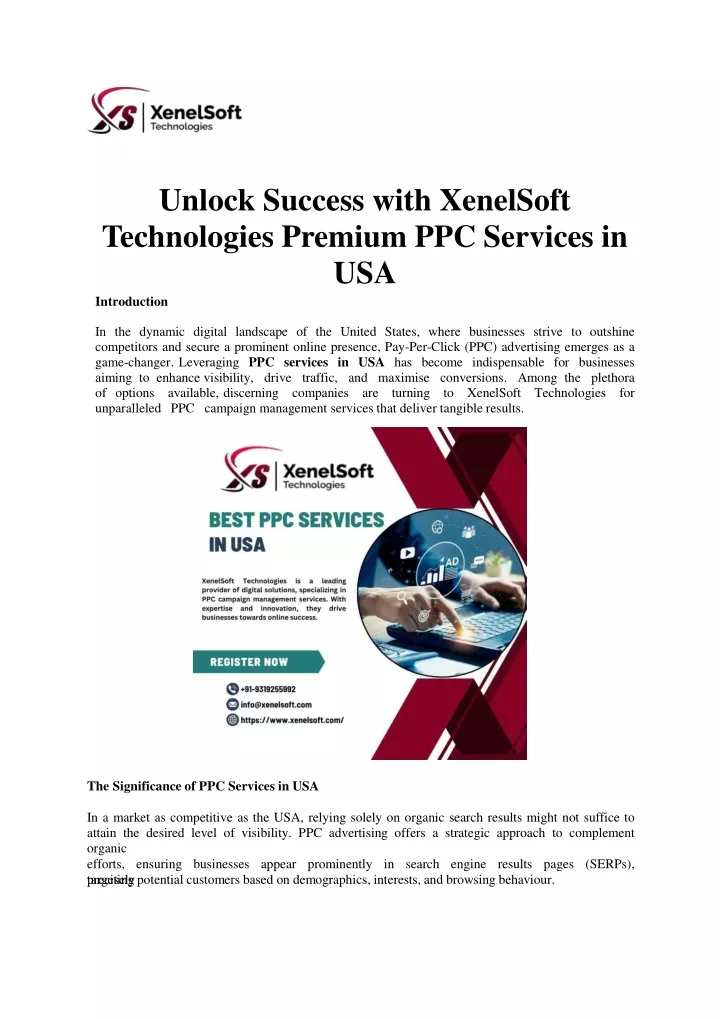 unlock success with xenelsoft technologies