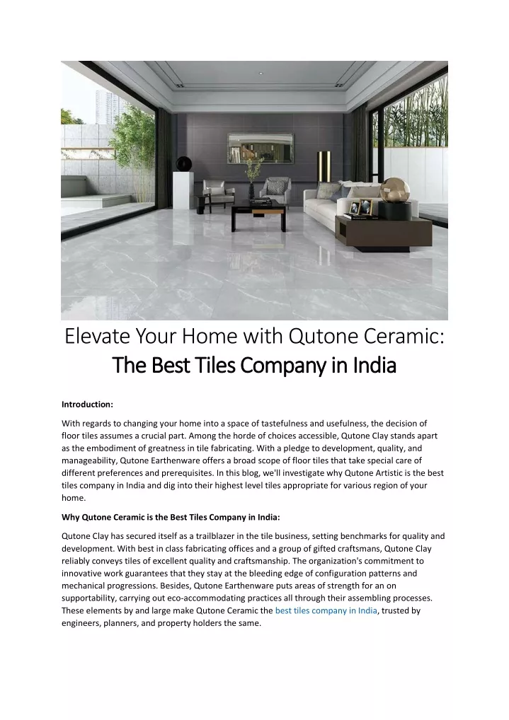 elevate your home with qutone ceramic t the best