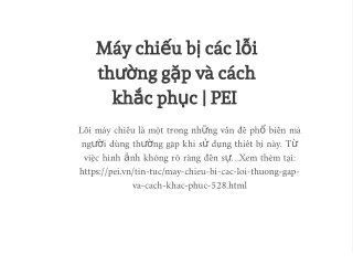 m y chi u b c c l i th ng g p v c ch kh c ph c pei