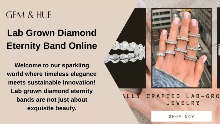 lab grown diamond eternity band online