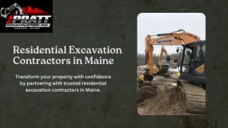 Groundwork Experts Residential Excavation Contractors in Maine