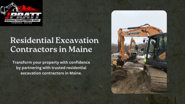 residential excavation contractors in maine