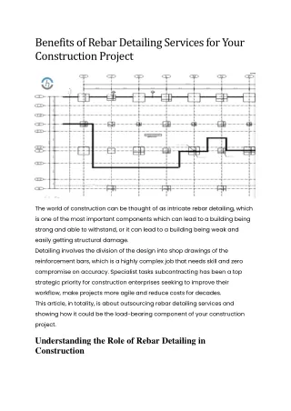 Benefits of Rebar Detailing Services for Your Construction Project