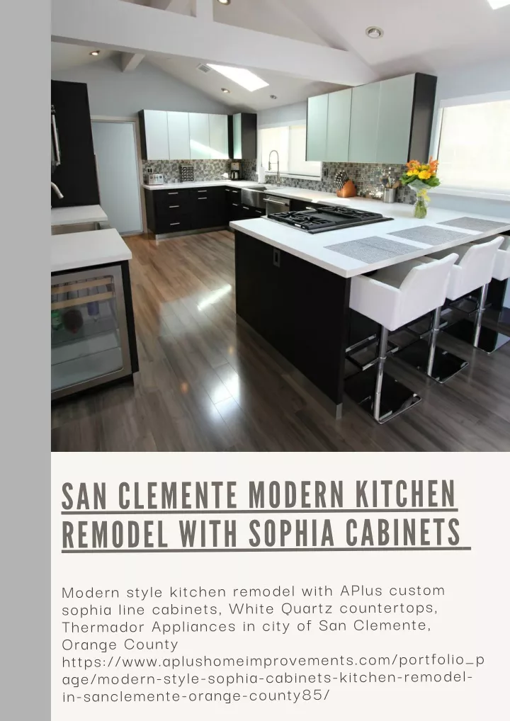 san clemente modern kitchen remodel with sophia