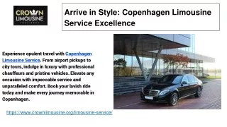 Arrive in Style_ Copenhagen Limousine Service Excellence