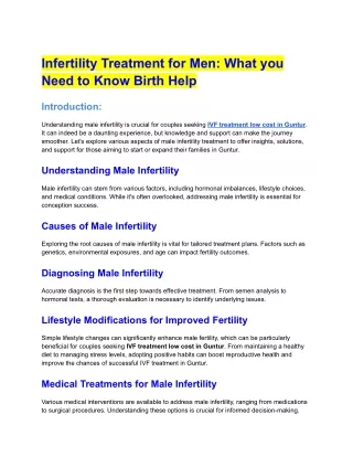 Infertility Treatment for Men_ What you Need to Know Birth Help