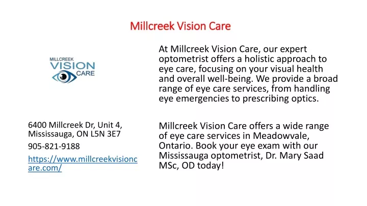 millcreek vision care