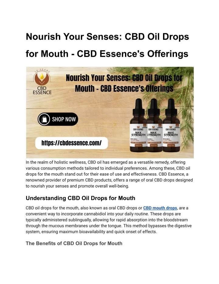 nourish your senses cbd oil drops