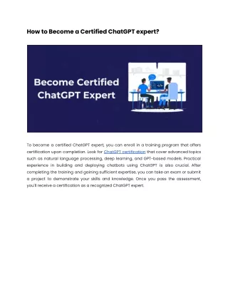 How to become an Certified ChatGPT expert_