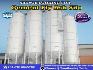 Cement Fly Ash Silo, Chennai, Tamilnadu, India