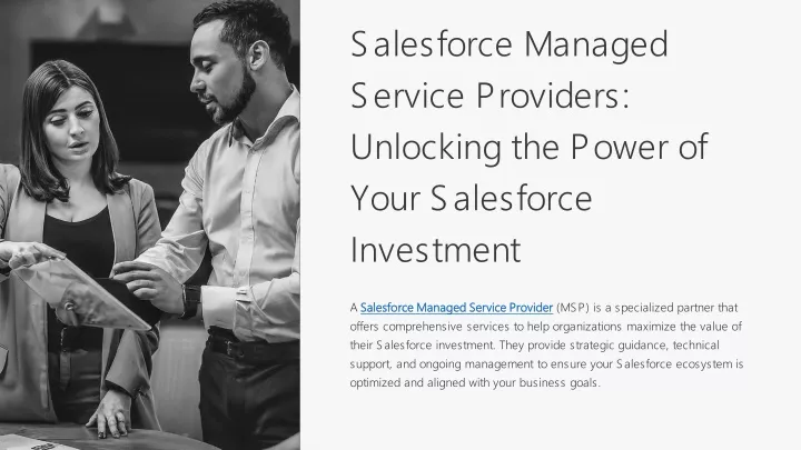 salesforce managed service providers unlocking