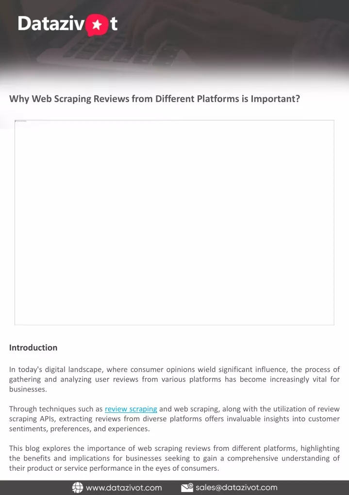 why web scraping reviews from different platforms
