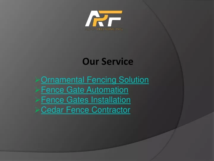 our service