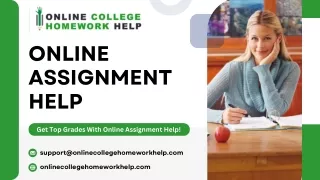 Expert Online Assignment Help By Online College Homework Help