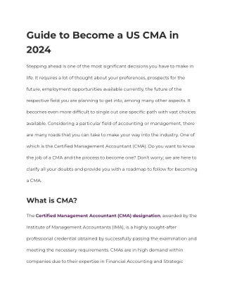 Guide to Become a US CMA in 2024 _ Zell Education