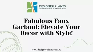 Fabulous Faux Garland: Elevate Your Decor with Style!