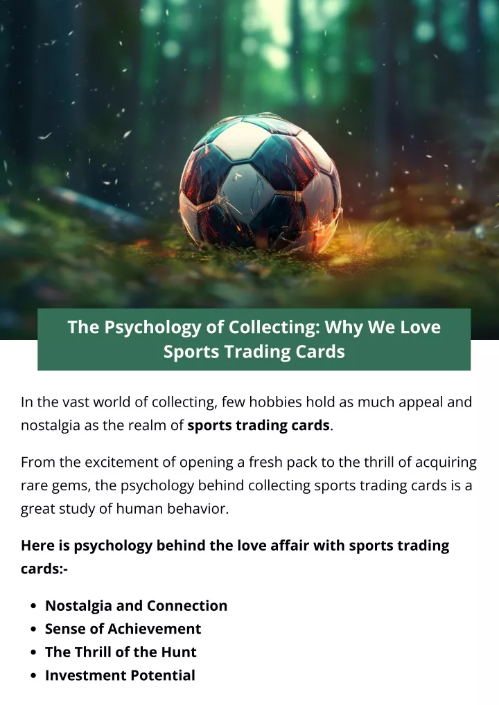 the psychology of collecting why we love sports
