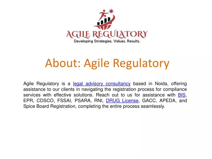 about agile regulatory