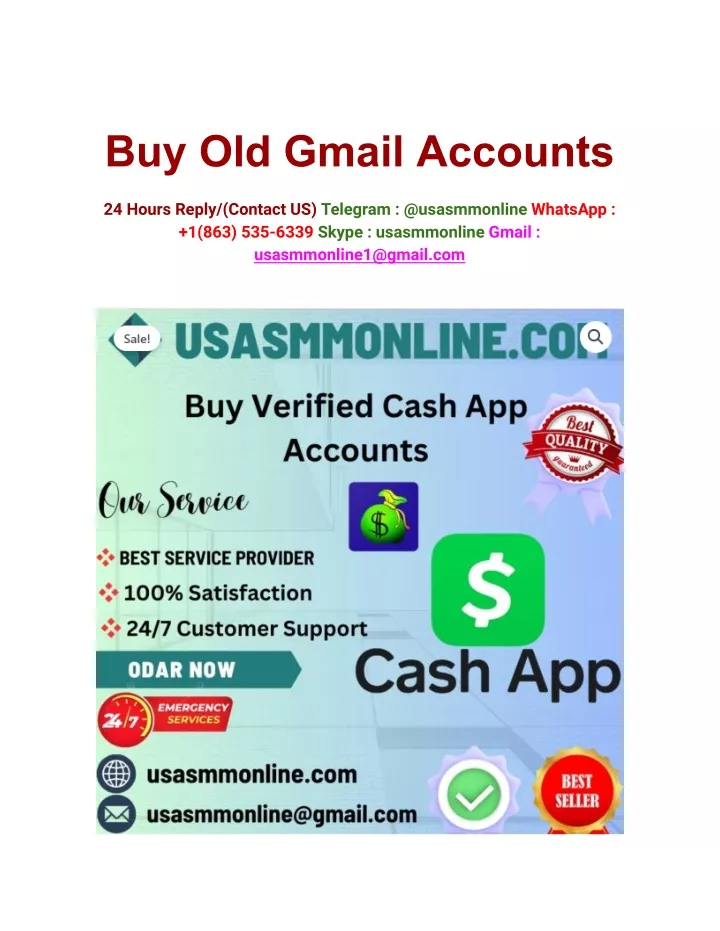 buy old gmail accounts