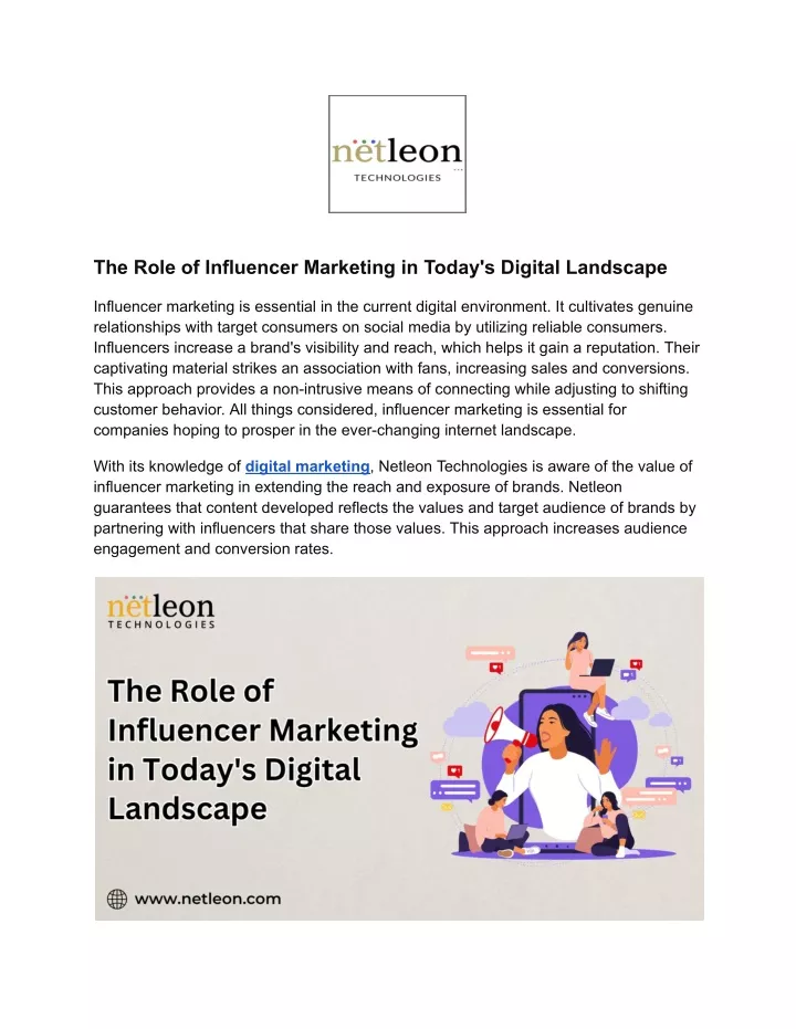 the role of influencer marketing in today