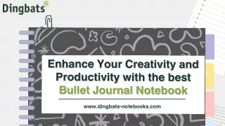 Enhance Your Creativity and Productivity with the best Bullet Journal Notebook