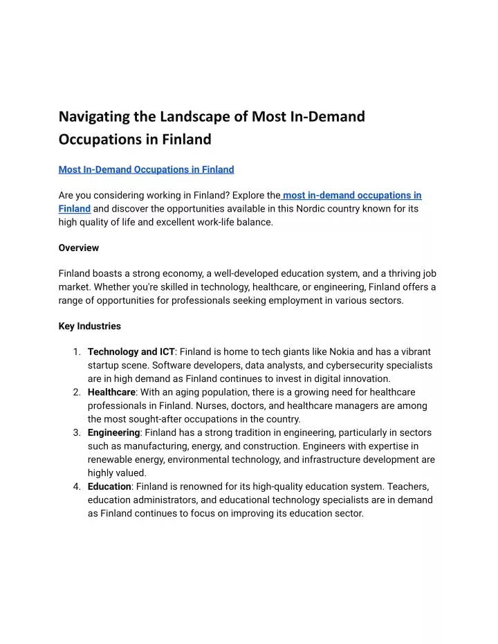 navigating the landscape of most in demand