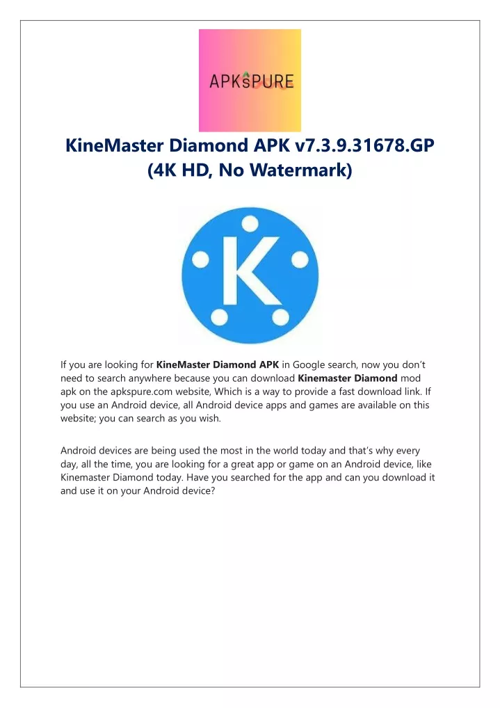 kinemaster diamond apk v7 3 9 31678