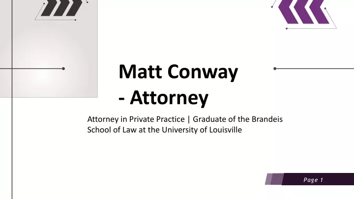 matt conway attorney