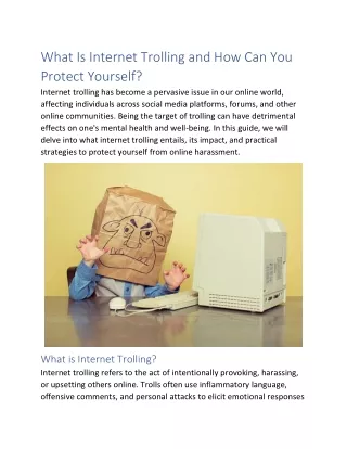 What Is Internet Trolling and How Can You  Protect Yourself?