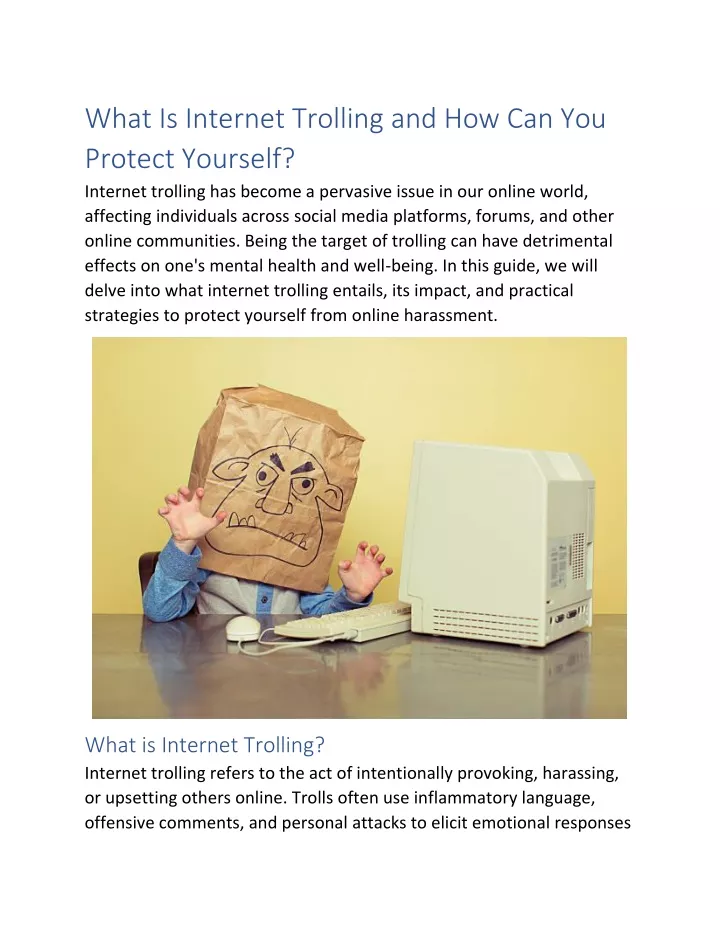 what is internet trolling and how can you protect