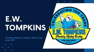 Expert Plumbing Replacement & Installation Albany NY - E.W. Tompkins