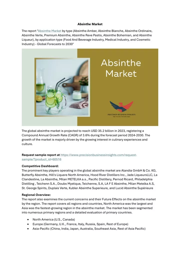 absinthe market
