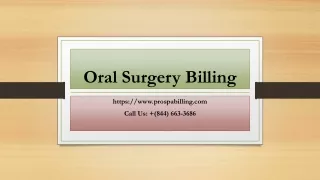 Oral Surgery Billing 23-04-2024