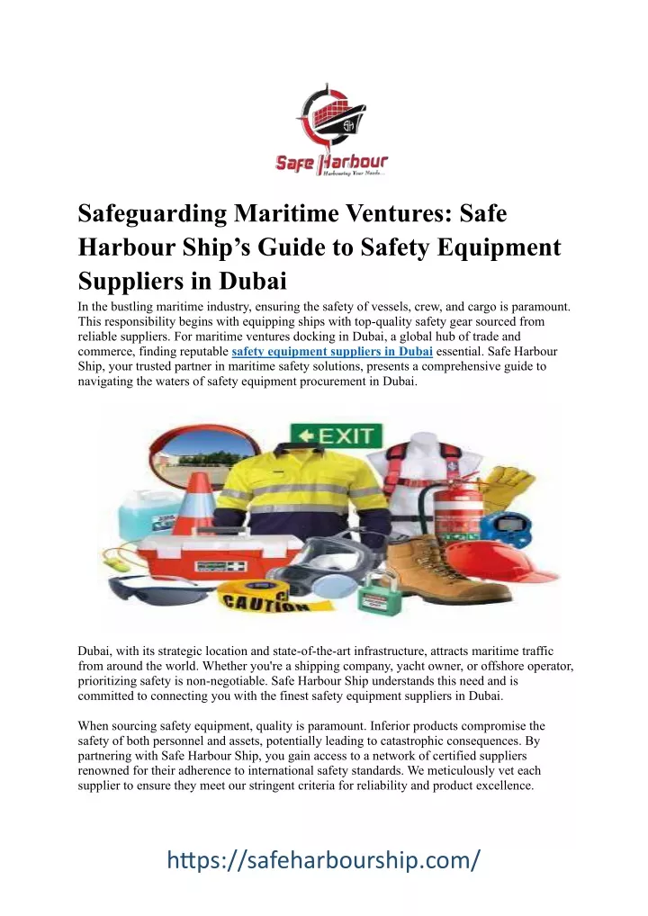 safeguarding maritime ventures safe harbour ship