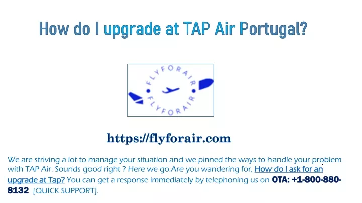how do i upgrade at tap air portugal